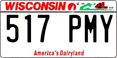 WI license plate 517PMY