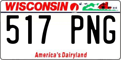 WI license plate 517PNG