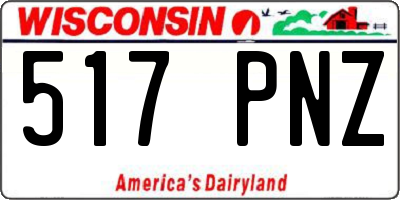 WI license plate 517PNZ