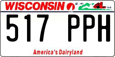 WI license plate 517PPH