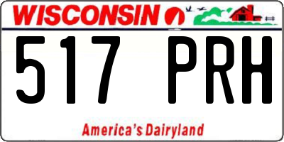 WI license plate 517PRH