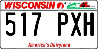 WI license plate 517PXH