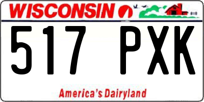 WI license plate 517PXK