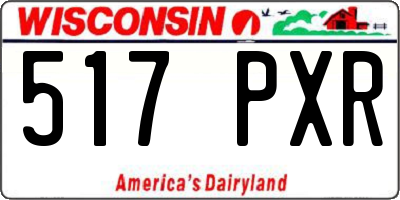 WI license plate 517PXR