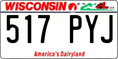 WI license plate 517PYJ