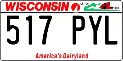 WI license plate 517PYL
