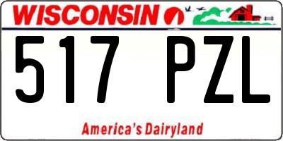WI license plate 517PZL
