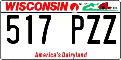WI license plate 517PZZ