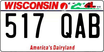WI license plate 517QAB