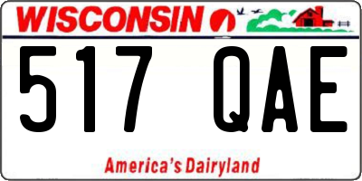WI license plate 517QAE