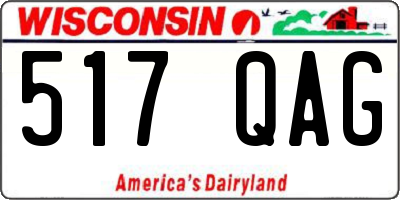 WI license plate 517QAG