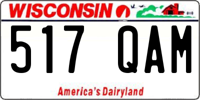 WI license plate 517QAM