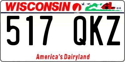 WI license plate 517QKZ
