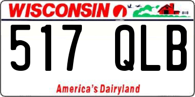 WI license plate 517QLB
