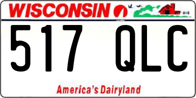 WI license plate 517QLC