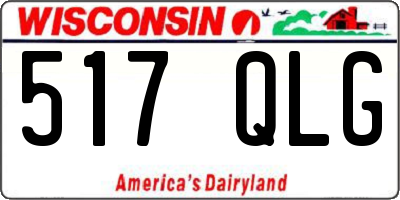WI license plate 517QLG