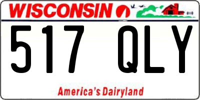 WI license plate 517QLY