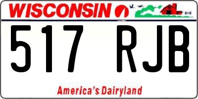 WI license plate 517RJB