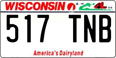 WI license plate 517TNB