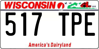 WI license plate 517TPE