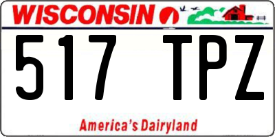 WI license plate 517TPZ