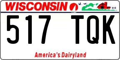 WI license plate 517TQK