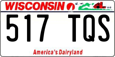 WI license plate 517TQS
