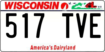 WI license plate 517TVE