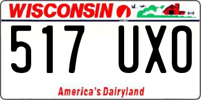 WI license plate 517UXO