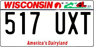 WI license plate 517UXT