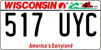 WI license plate 517UYC