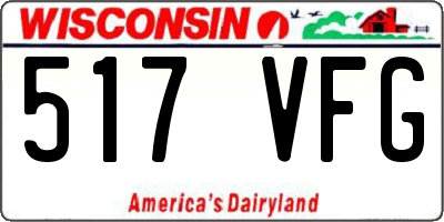 WI license plate 517VFG