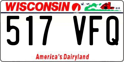 WI license plate 517VFQ