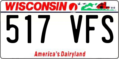 WI license plate 517VFS