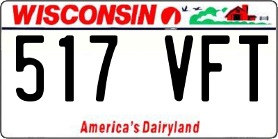 WI license plate 517VFT