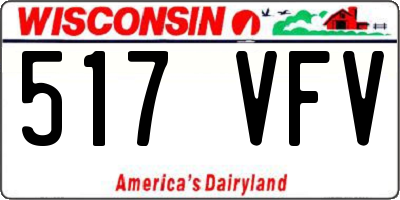 WI license plate 517VFV