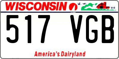 WI license plate 517VGB