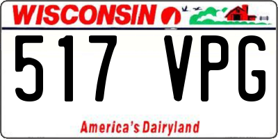 WI license plate 517VPG