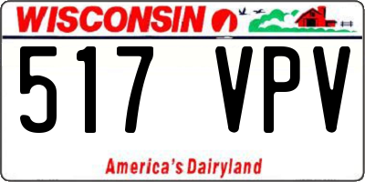 WI license plate 517VPV