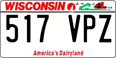 WI license plate 517VPZ