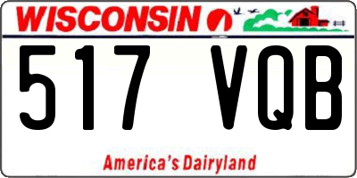 WI license plate 517VQB