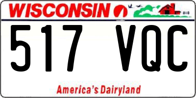WI license plate 517VQC