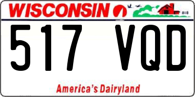 WI license plate 517VQD