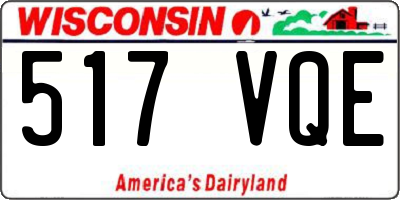 WI license plate 517VQE