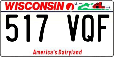 WI license plate 517VQF