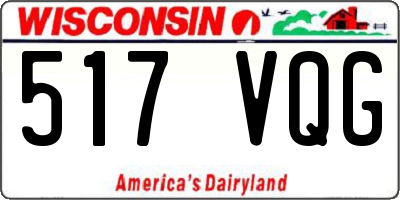 WI license plate 517VQG
