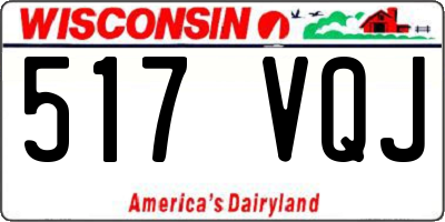 WI license plate 517VQJ