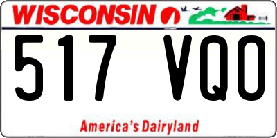 WI license plate 517VQO