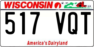 WI license plate 517VQT