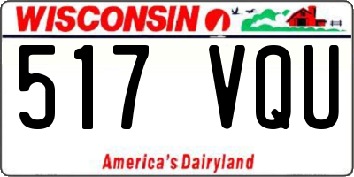 WI license plate 517VQU